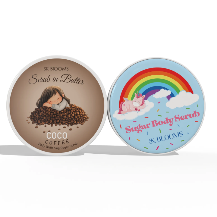 Pack of 2 Body Scrubs – Coco Coffee & Sugar Scrub – Exfoliating ...