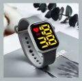 LED Digital Simple Watch M16 | Large Digits Square Face | Date & Time| Electronic Watch for Boys Girls Kids. 