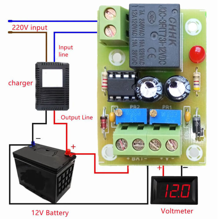 SE-M601 - 12V 10A Automatic Battery Charging Control Board