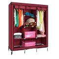 3 Door 88130 Fancy & Portable Foldable Closet Wardrobe Storage Organizer. 