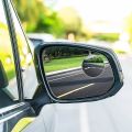 Car Round Mirror Original Glass Rear view Blind spot Side Mirror Wide-angle 360 lens - 2 pcs Free Shipping. 