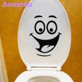 Amamia Toilet Sticker Waterproof Bathroom Toilet Seat Art Wall Sticker Home Decor. 