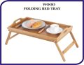 Wooden Folding Laptop Table Bed, Breakfast Table, Tray Table (Beach Wood). 