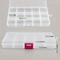 Lock Compartment Craft Storage Box with Adjustable Divider Clear Plastic Organizer Box Container for Storing Beads, Toys, Accessories, Medicine. 3 Different Sizes. 