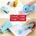 Chenguang Stapler Mini Small Sized Cute Student Use Stapler Staple Home Stapler Office Book Stapler Labor-Saving Multifunctional Bookbinding Machine with Staple Remover Children's Nail Test Paper Book. 