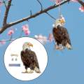 Fake Owl Realistic Decoration Owl Scarecrow Bird Scarer Fake Owl Statue Decoy for Garden Decor. 