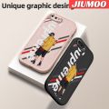 JIUMOO For iPhone 7 Plus iPhone 8 Plus Case Fashion Cool Boy Thin Leather Soft Full Lens Camera Protect Cases Shockproof Back Cover Casing. 