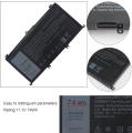 New Laptop 9 Cell Notebook Battery For Inspiron   357F9 71JF4 (11.1 74wh 6400mAh). 
