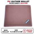 BOAIS Men’s PU Leather Classic Tri-fold Card Holder Wallet for Men. 
