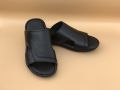 Leather Slipper For Men - Color Black. 