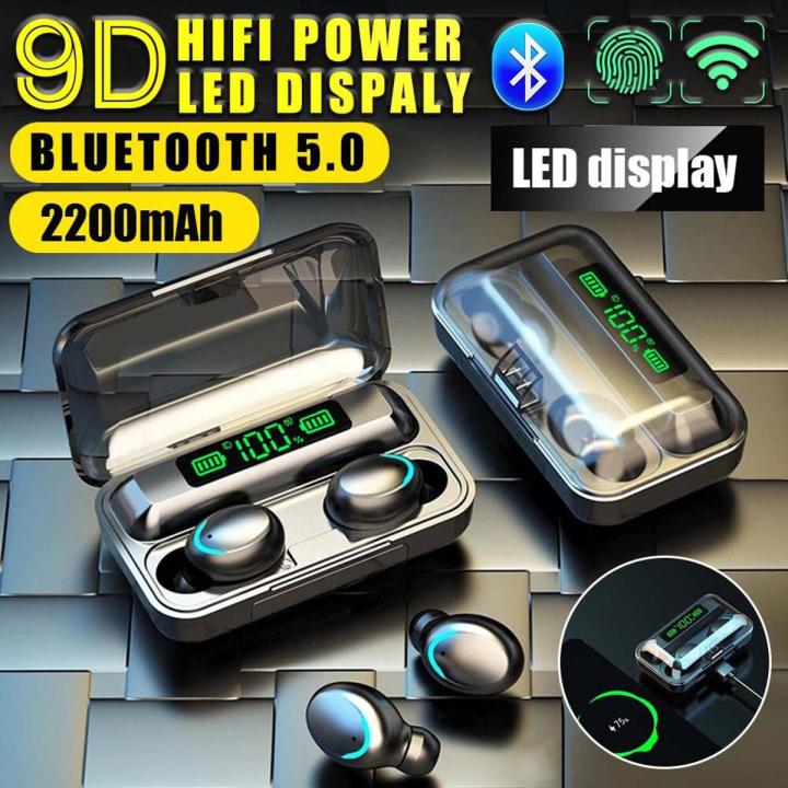 KINGSTAR F9 TWS Bluetooth 5.0 Earphones Touch Control Sports Headset With Mic HiFI Stereo In-ear Earbuds Wireless Headphones