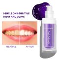 Purple Toothpaste Teeth Whitener for a Dazzling Smile, Advanced Tooth Stain Remover Color Corrector Serum- Gentle on Enamel, Intense on Brightness.. 