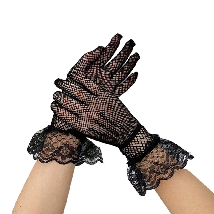 Fashionable Long Trendy Party Elasticity fishnet gloves mittens ladies gloves women gloves gloves fingerless gloves driving gloves FASHION TRENDY dress up fashion design WOMEN GLOVES STYLISH women gloves for hijab GLOVES FOR WOMENs For Girls