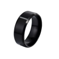 New Fashion Stainless Steel Rings for Men , women , boys and girls Wedding Jewelry Ring Cool Simple Band 8MM. 