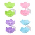 Double Layer Flower Shaped Soap Tray Removable Soap Dish Non- Slip Storage Self- Adhesive Bathroom Accessories. 