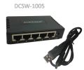 DualComm Mini 5-Port USB Powered Ethernet Switch DCSW-1005U | USB powered LAN RJ45 Switch | 5 Port Network Switch | Mini Network Hub 5 Port | Ethernet Layer 2 Switch |. 