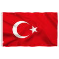 Wave 90X150cm TUR TR The Republic of Turkey Flag Turkey Flag Banner Polyester Flag Moonlight. 
