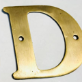 ALPHABETS/LETTERS FOR HOUSE ADDRESS BRASS. 