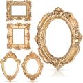 5Pcs Vintage Resin Picture Frame Wall Hang Photo Frame Table Top Jewelry Display Frame Holiday Party Hotel Decor. 