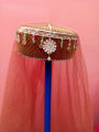 Ertugrul Style Ghazi Haleema Sultana Girl Cap With Hijab Dupatta Qai Qabila in Multi Color. 