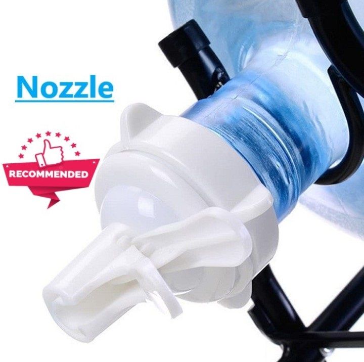 Techmanistan 19 Liters Bottle Gallon Water Nozzle, Water Dispenser Valve 55mm Non Threaded Jug Gallon Water Bottle Cap Reusable Plastic Spigot Faucet