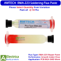 2/10PCS AMTECH 10cc RMA-223 Soldering Flux Paste 10CC Syringe Tube for PCB BGA SMD Rework Repair by Electrica. 