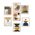 6x8" 7 Pcs Gallery Decor Frame set, Glass front Wall Picture Frames, Living Room Decor, Bedroom Frames. 