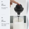 Milk Frother Electric Foamer Coffee Foam Maker Milk Shake Mixer Battery Milk Frother Jug Cup. 
