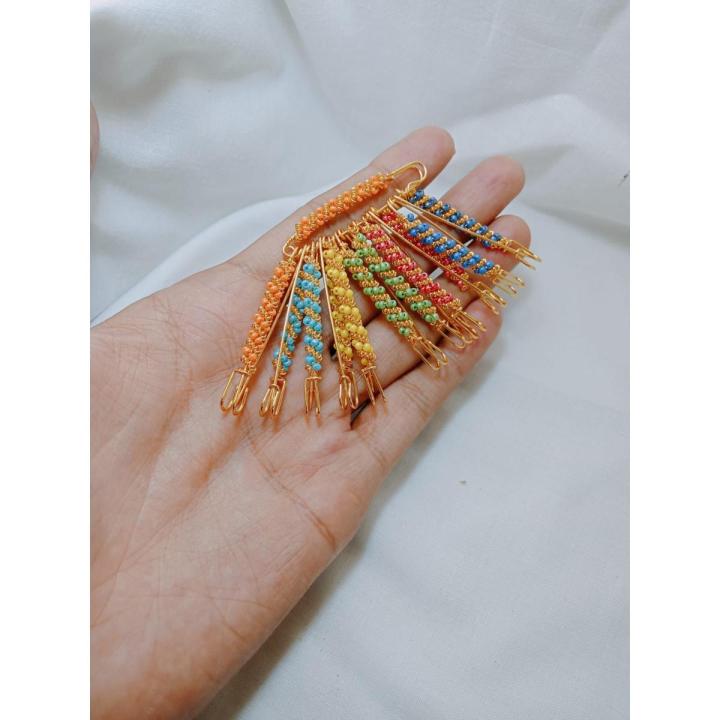 Pack of 5 Stylish New Hijab Pins Scarf Pins Muslim For Women Safety Scarf Pins Hijab Pins