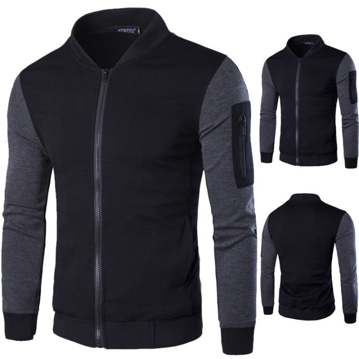 Baseball%20Contrast%20Winter%20Sleeves%20Zipped%20Jacket%20Full%20stitched%20well%20quality%20ready%20to%20wear%20-%20Image%203