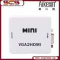 VGA to HDMI,1080P Mini VGA to HDMI Audio Video Converter VGA2HDMI Adapter Box With USB Charge cable Support HDTV. 