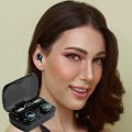 M10 Wireless Earbuds Bluetooth 5.1 TWS Earphones Full Touch Control Headphones Built-in Microphone Immersive Sound Quality Ensure Fast Stable & Auto Connection Smart LED Headset. 