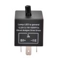 Electronic LED Adjustable Flasher Relay for Turn Signal Light Blinker CF13 JL-02 for Car Motorcycle. 
