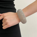 Vintage Heavy Metal Hollow Round Ball Beaded Open Bracelet Bangle for Women Girls Exquisite Trendy Party Jewelry Gifts. 