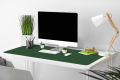 Dark green Color Artificial leather Desk mat \ Large size good looking long lasting multi use Computer laptop Desk Mat. 