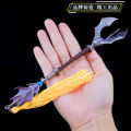 【Topnotch Store】Filmore Hot Game Keychain League of Legends 20cm The Tidal Trickster Fizz Weapon Model Keychain For Can Drop Shipping. 