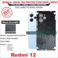 REDMI 12 full Back 360 Protection skin wrap with sides and camera protection premium quality full cover. 