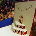 Birthday Cake Pop up card with Cutting Candles Looks 3D (WITH ENVELOP) / 3D kirigami birthday card ( FOR ADD NAME ON CARD  USE CHAT OPTION ). 