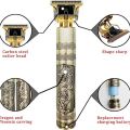 Professional Vintage T9 Dragon Style USB Rechargeable Hair Trimmer Beard Trimmer Outline Edger Cordless Hair Cutting Machine for Men. 