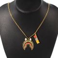 Hip Big Shark Necklace Pendant Men Street Culture Titanium Trendy Wgm Letter Chain Necklace Man Rapper Jewelry. 