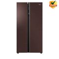 Haier 22 Cu Ft / Side by Side Digital Inverter / HRF-622ICG ( Twin Inverter Technology + Digital Control Panel + Turbo Fan + Longer Freshness + DEO freshness + Inverter Compressor +  Glass Doors ) Chocolate Colour / Refrigerator / 10 Years Warranty. 