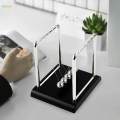 Newtons Cradle Balance Balls Physics Learning with Wooden Stand,Fun Science Pendulum Balls,Kids Educational Toys for Desk Home Decoration , S. 