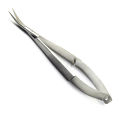 High Quality Professional Stainless Steel Surgical Micro Iris Noyes Scissor Spring Curved 11.5cm Sharp/Blunt Blades Lab. 