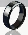 Black Titanium Stainless Steel Ring for Men. 