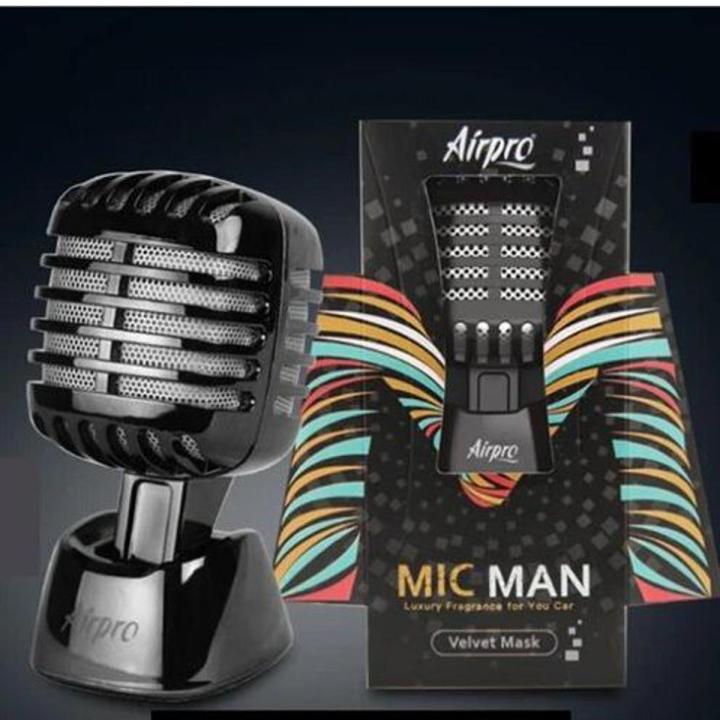 Airpro Luxury Mic Man Black - Velvet Mask Fragrance - Car Air Freshener Perfume