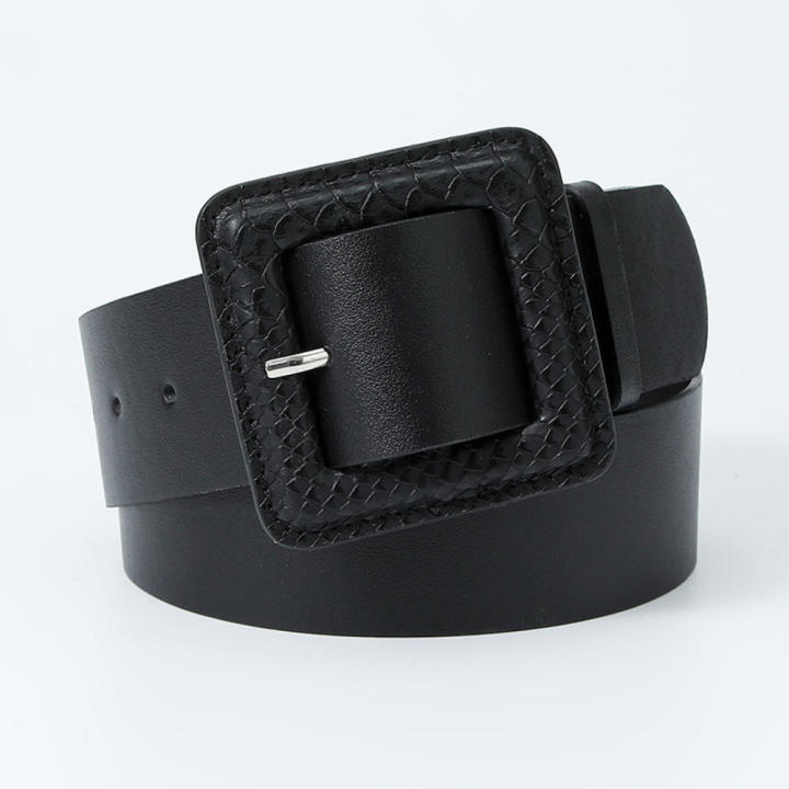 Pu Leather Belt Chic Vintage Jeans Snake Pattern Belt Women Dress Skirts Pin Buckle Belt for Daily Wear Party Outfits Formal Occasions Fashion Enthusiasts Waist Accentuation