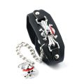 Anime Sharingan Attack on Titan BLEACH Punk Leather Bracelet With Ring Cosplay Prop Fashion Costume Accessories Jewelry. 