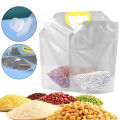 2.5L/5 Litre Sealed Storage Bag Rice Packaging Bag Grains Moisture-Proof Insect-Proof Transparent Thickened Portable Food-Grade Bag. 