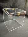 Acrylic Plastic Gift Box Size 8x8x8 Inches Transperent. 