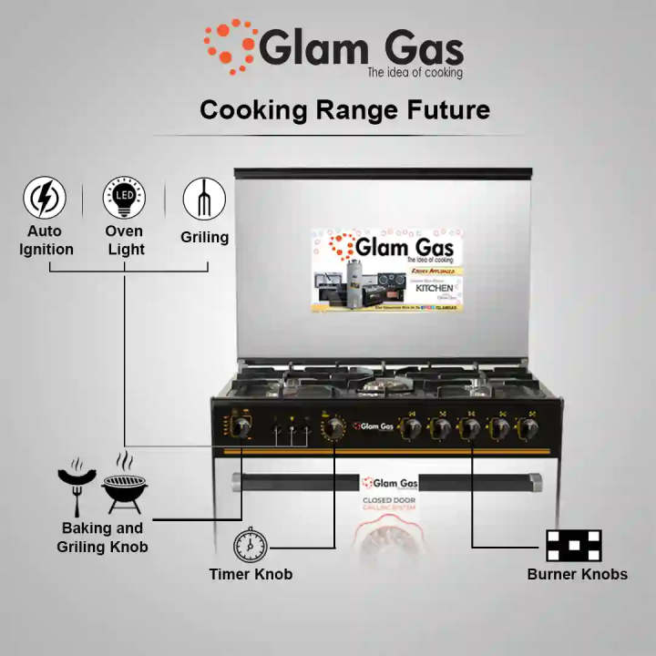 Glam%20Gas%20Cooking%20Range%20Black%20Forest%20(Gas)%2034%E2%80%9D%20-%20Image%203